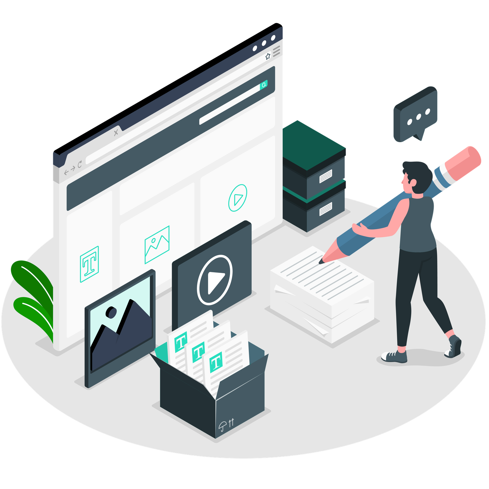 A man writing content marketing strategies